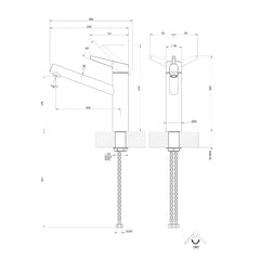 Maattekening Gessi Thalium 60532