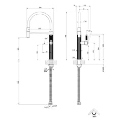 Maattekening Gessi Venti20 60634