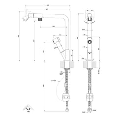 Maattekening Gessi Fisso 60640