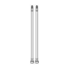 Hansa Flexibele aansluitingen L=375 G3/8-M10x1 (2pcs) Artikelnummer 59914095