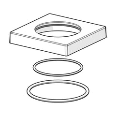 Hansa Afdekplaat 75x75 mm Artikelnummer 59914213
