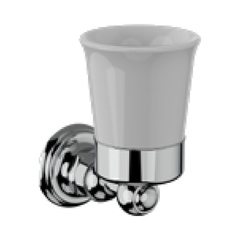Horus Montmartre wandglashouder met porseleinen beker (Speciale Kleuren)