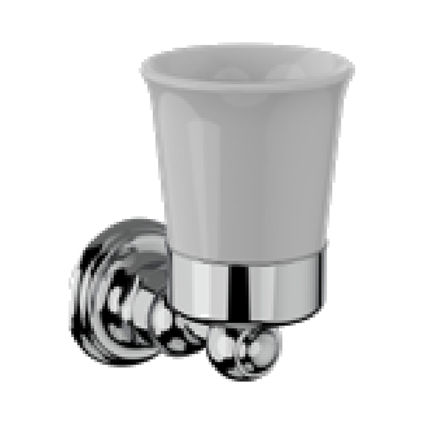 Horus Montmartre wandglashouder met porseleinen beker (Speciale Kleuren)