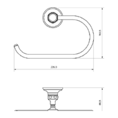 Horus Eloise handdoekring