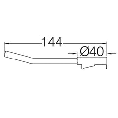 VOLA greep voor knop NR10 en NR28 VR273