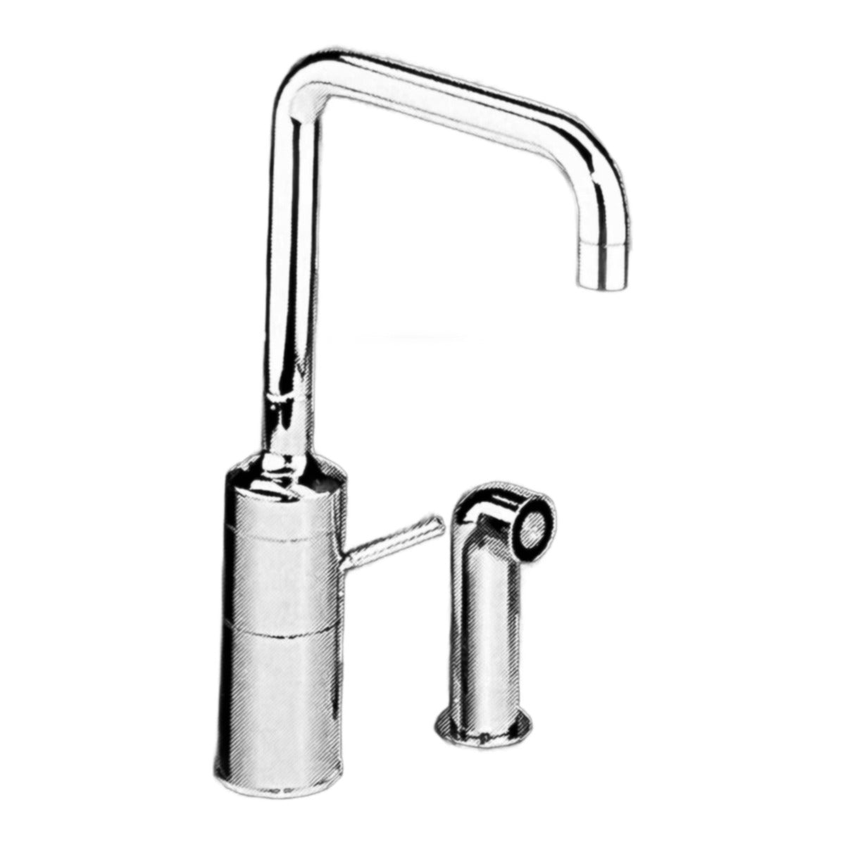 Jado IQ 1-greeps keukenkraan met zijdouche H3130AA