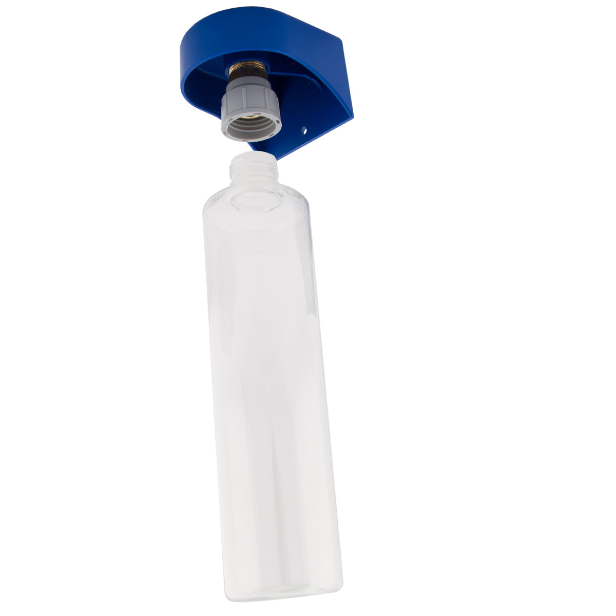 Replacement bottle for soap dispenser (supplied before 2010) transparent with reducing nipple