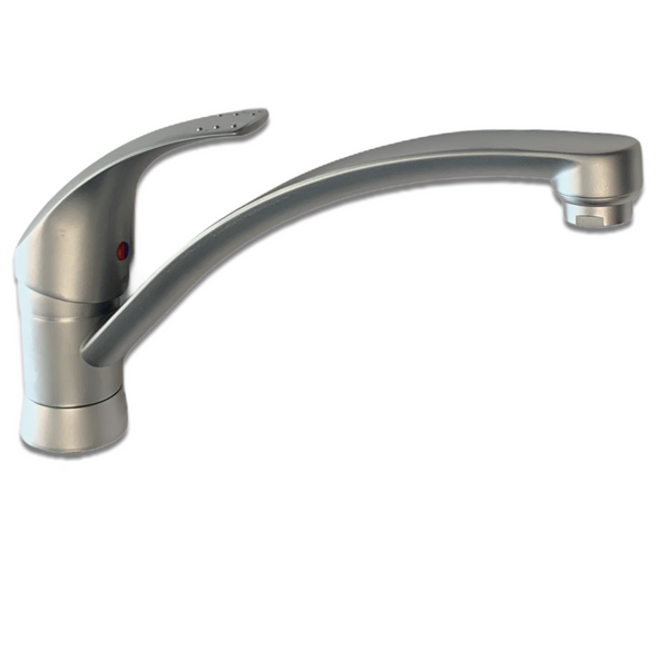 Damixa Jupiter 1-greeps keukenmengkraan met kogelmenger SATIN Satinox