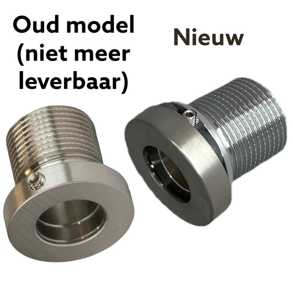 VOLA standard koppelstuk voor oa 19mm uitloop compleet met kleurring VR2019