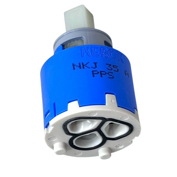 Quooker cartridge Flex 35 mm - onderzijde met aansluitingen en afdichting