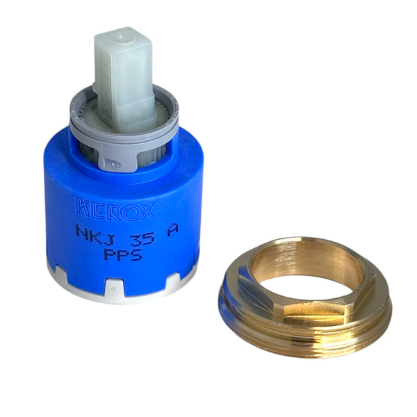 Quooker cartridge Flex 35 mm met cartridgemoer - vooraanzicht
