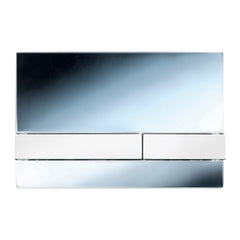 REZI bedieningspaneel Modern glans chroom, druktoetsen wit