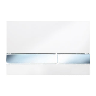 REZI bedieningspaneel Modern wit, druktoetsen glans chroom
