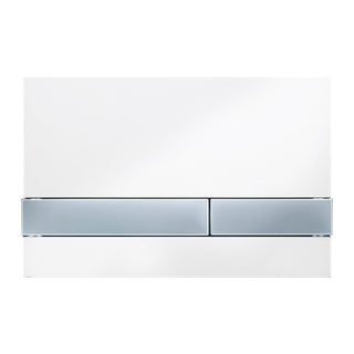 REZI bedieningspaneel Modern wit, druktoetsen mat chroom
