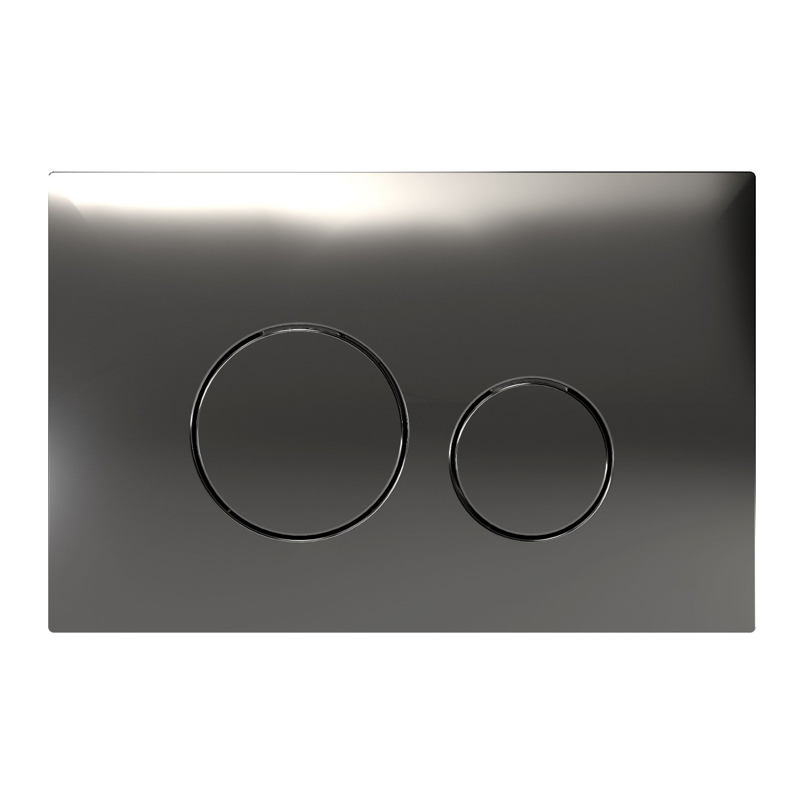 REZI bedieningspaneel Trend mat chroom, 2 druktoetsen