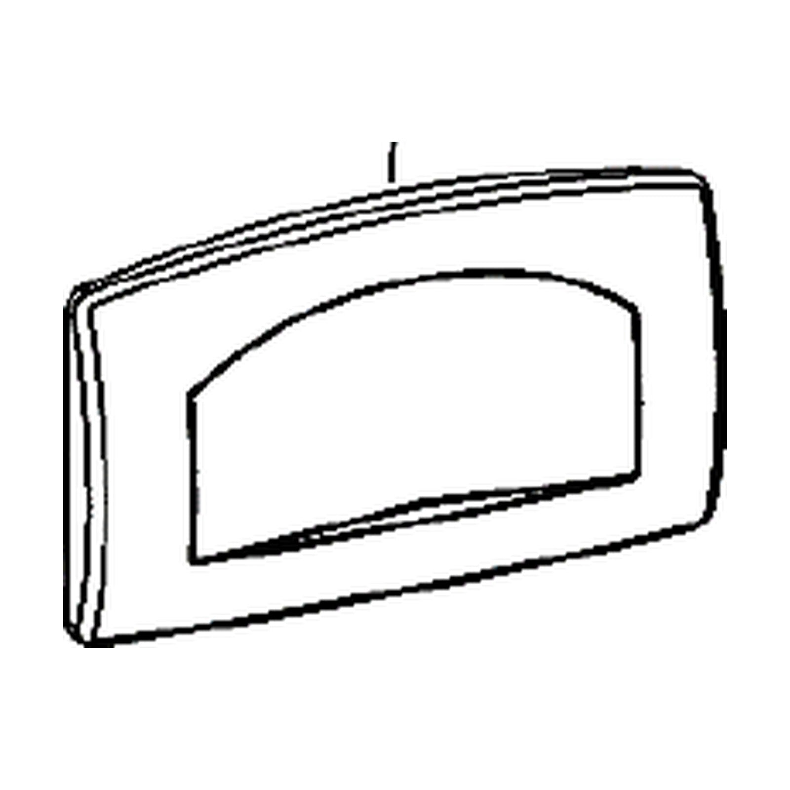 REZI bedieningspaneel wit, 1 druktoets start/stop (BB4650/BB4750)