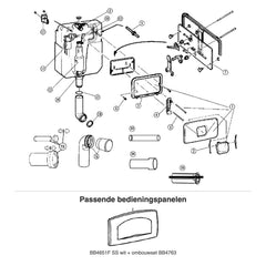 REZI inbouwreservoir BB4750 met passende bedieningspanelen