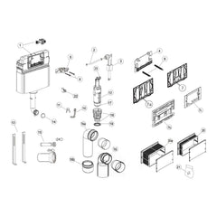 REZI onderdelen inbouwreservoir BB3650 OFT / OFPW (Quick-Fit)