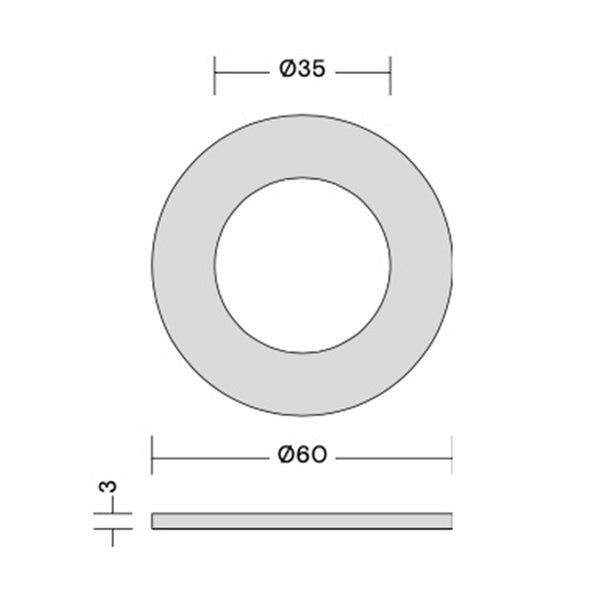 Quooker rozet voor Flex, Fusion en Zeeppomp
