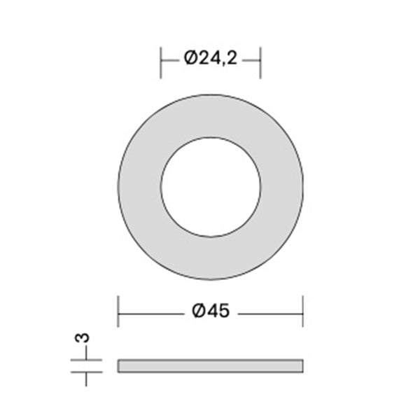 Quooker rozet voor Flex, Fusion en Zeeppomp