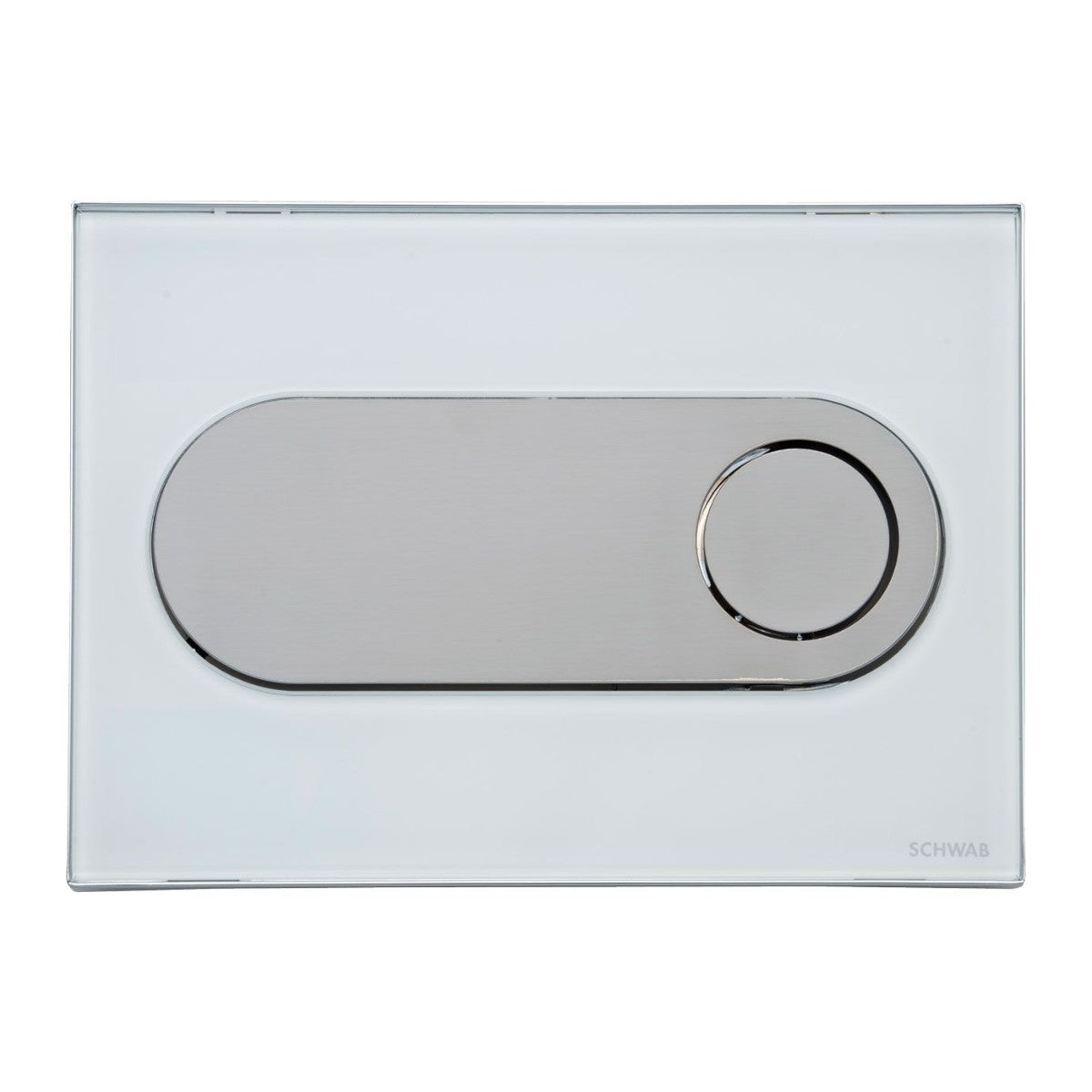 Schwab bedieningspaneel Circle glas wit