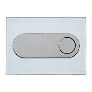 Schwab bedieningspaneel Circle glas wit