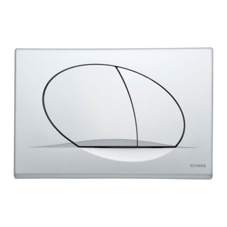 Schwab bedieningspaneel Ovate Duo mat chroom