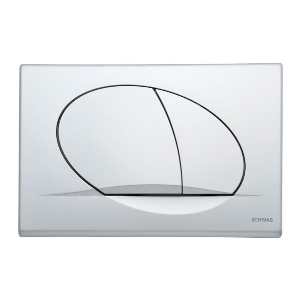Schwab bedieningspaneel Ovate Duo mat chroom