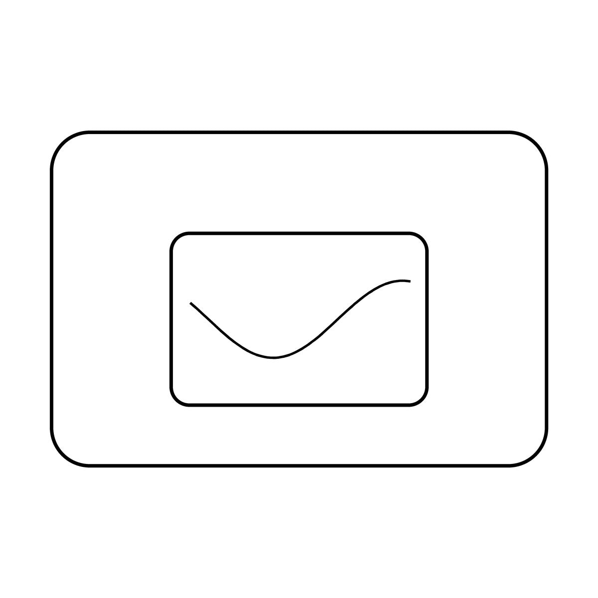 Lijntekening Schwab bedieningspaneel Gala-S wit