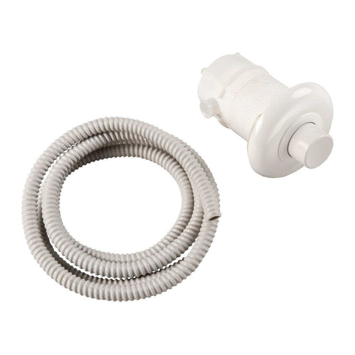 Schwab pneumatische handdrukknop inbouw wit
