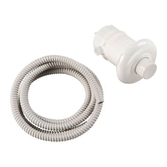Schwab pneumatische handdrukknop inbouw wit