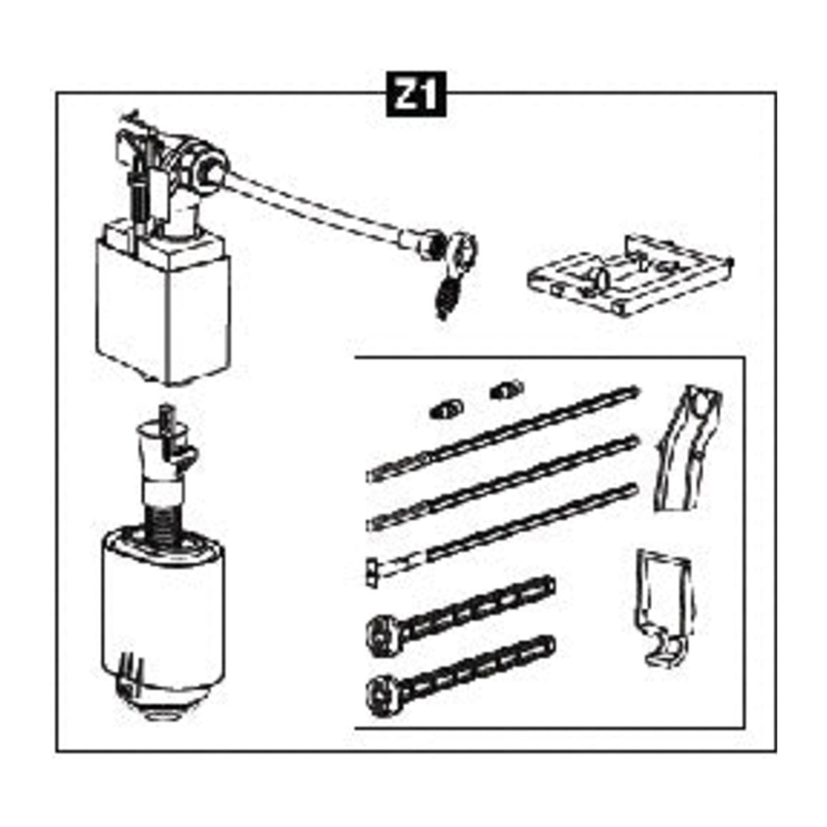 SCHWAB complete overhaul kit for built-in reservoir Model 187.1200