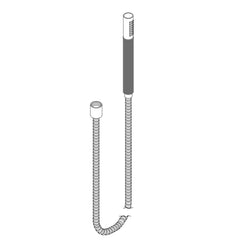 VOLA staafdouche met grijs handvat T2(S)