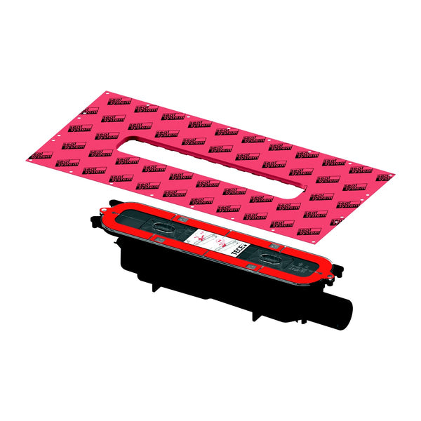 TECEdrainprofile normal drain, DN 50, horizontal drain