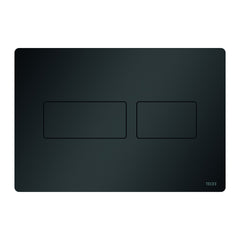 TECE Solid toilet flush plate for duo-flush technology, matt black