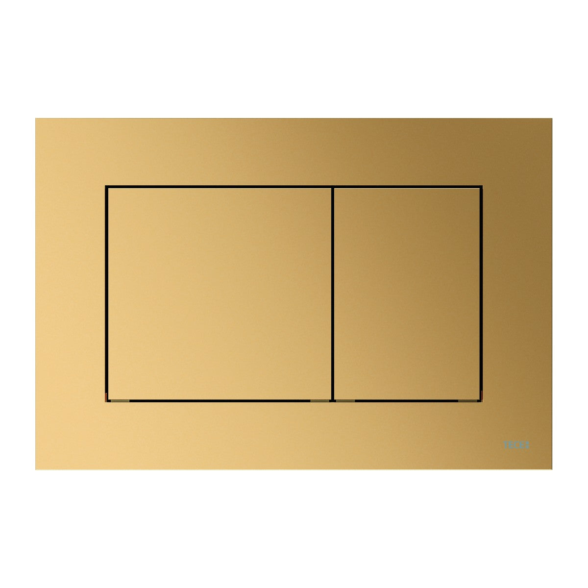 TECE TECEnow WC-bedieningsplaat voor duospoeltechniek, metallic, Messing metallic