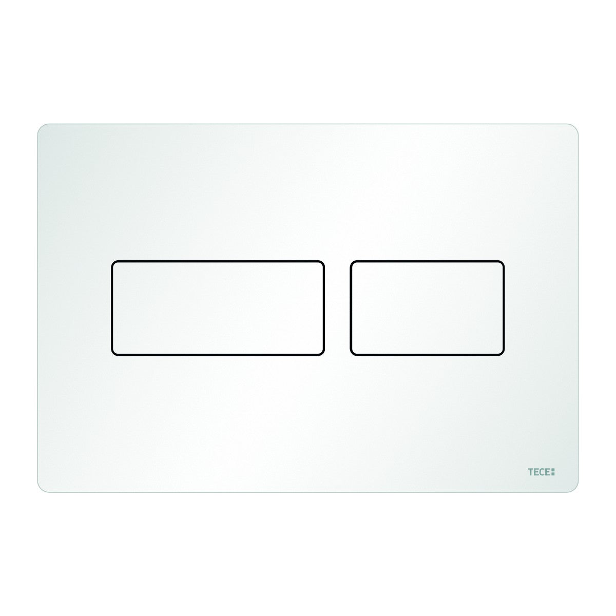 TECEsolid toilet flush plate for dual flush technology, matt white