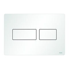 TECEsolid toilet flush plate for dual flush technology, matt white