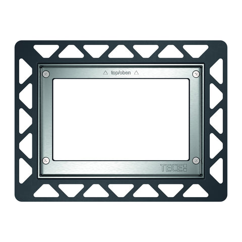 TECE toilet installation frame for flush mounting, polished metal