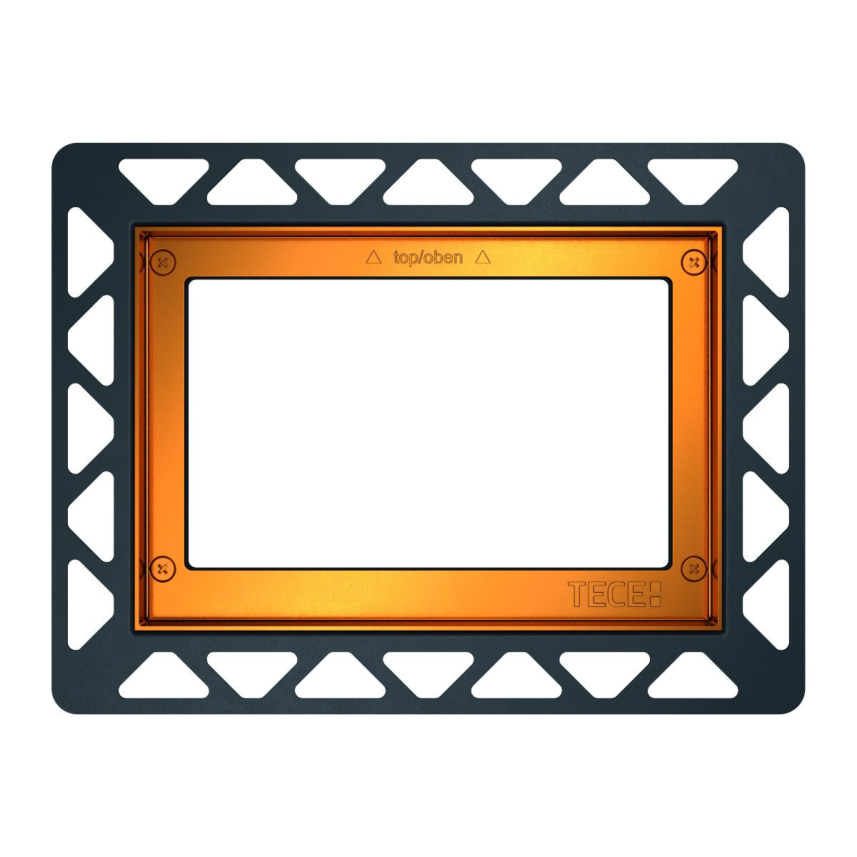 TECE toilet installation frame for flush mounting, gold