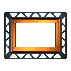 TECE toilet installation frame for flush mounting, gold