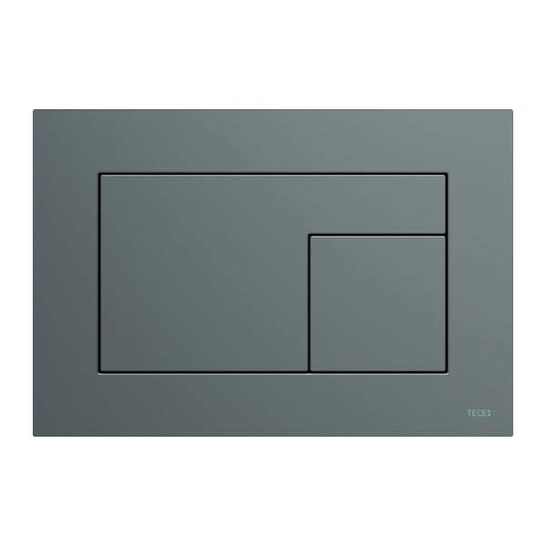 TECEvelvet WC control panel for dual flush technology Grigio Londra / Anthracite