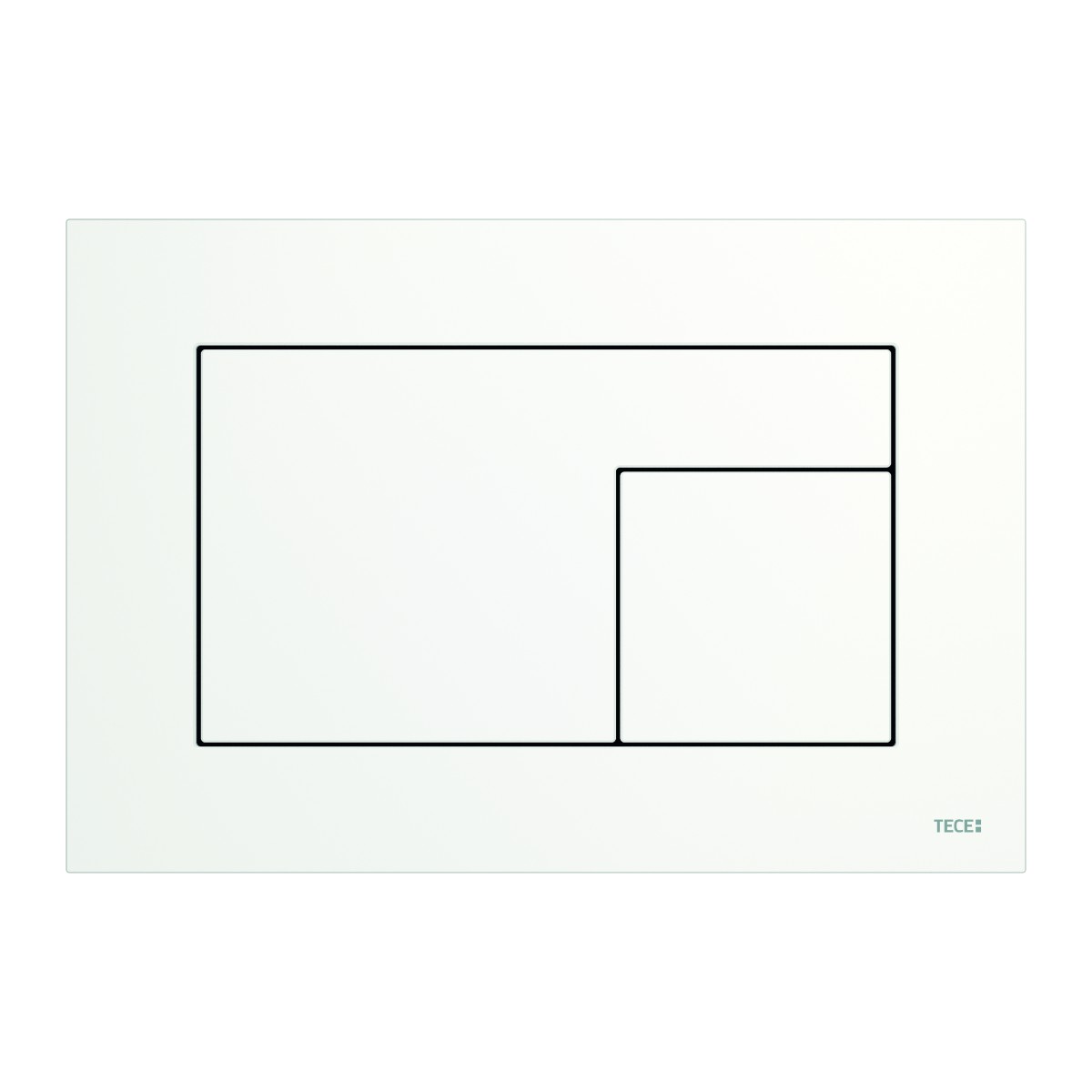 TECEvelvet WC control panel for duo-flush technology Bianco Kos / White