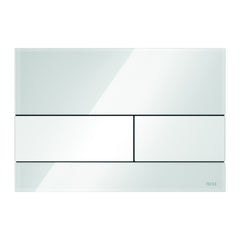TECE square control, white glass, white key