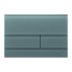 TECE TECEsquare II WC-bedieningsplaat van glas voor duospoeltechniek, Glas signaalgrijs gesatineerd