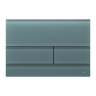 TECE TECEsquare II WC-bedieningsplaat van glas voor duospoeltechniek, Glas signaalgrijs gesatineerd
