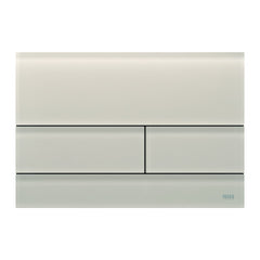 TECE TECEsquare II WC-bedieningsplaat van glas voor duospoeltechniek, Glas zandbeige gesatineerd