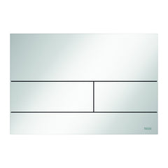 TECE square II metal toilet flush plate, white