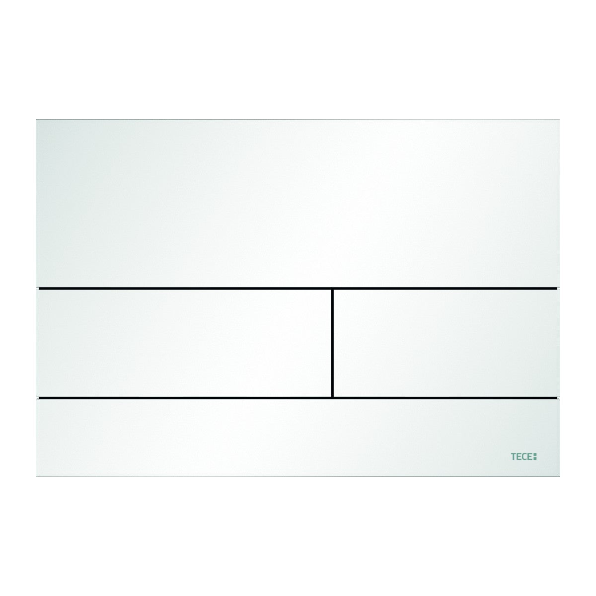 TECEsquare II metal toilet flush plate, matt white