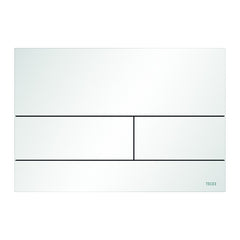 TECEsquare II metal toilet flush plate, matt white